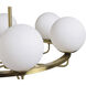 Eliora LED White / Brass Chandelier Ceiling Light